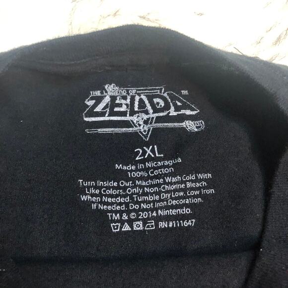 The Legend of Zelda I Love Hyrule Black Short Sleeve Graphic Shirt - Picture 8 of 9